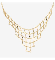 Collier doré émeraude - barbara Caroline Najman