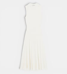 Robe côtelée coton mélangé à plis Lacoste