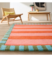 Tapis en laine, motif rayé La Redoute Interieurs
