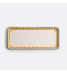 Plat à cake en grès émaillé avec motifs La Redoute Interieurs