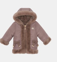 Manteau -  réversible imitation fourrure capuche Tartine Et Chocolat