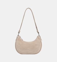 Sac à main demi lune en suède Lancaster