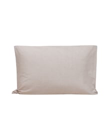 Lot de 2 taies d'oreiller LIAM  100% coton uni à effet chiné Madura