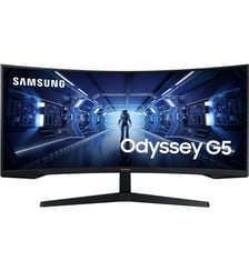 Ecran PC Gamer ODYSSEY G5 34" Incurvé 1000R WQHD 165Hz VA HDR10 AMD FreeSync Samsung