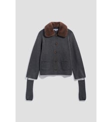 Gilet en cachemire avec col et mitaines - RHIZA Gerard Darel
