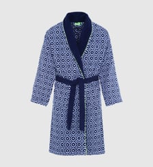 Peignoir en coton bouclette - Full Azulejos Gili's