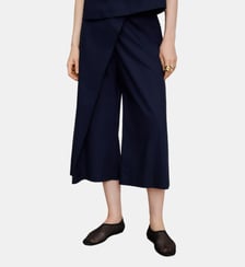 Pantalon en coton, jupe-culotte à devant croisé Adolfo Dominguez