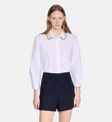 Chemise à col bijou Sandro
