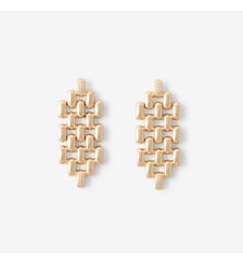Boucles d'oreilles à maillons dorés Balaboosté
