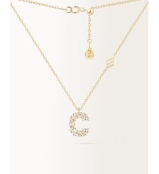 Collier Initiale C Or Jaune PIAPARIS