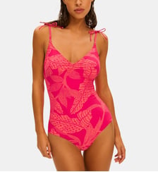 Maillot de bain 1 pièce bonnet mousse sans armature - Imprimé Bright Rose Simone Pérèle