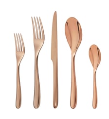Stainless steel 5-piece place setting - copper colour - L'ÂME DE CHRISTOFLE Christofle