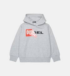 Sweat à capuche avec logo Diesel Kids