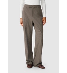 Pantalon de tailleur motif pied-de-puce Ikks