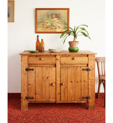 Buffet en pin massif Gilbert N°1640- Produit chiné Debongout