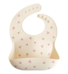 Bavoir à poche en silicone Mushie