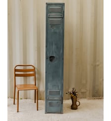 Vestiaire en métal gris Fernand N°345- Produit chiné Debongout