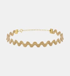 Collier choker doré wave - lace Caroline Najman