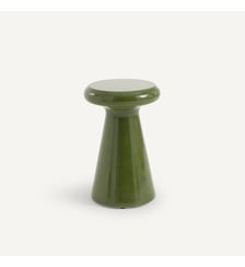 Bout de canapé de jardin, rond, en béton émaillé AM.PM