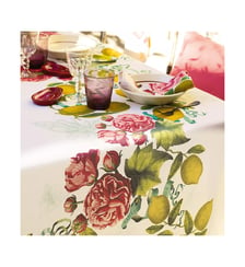 Serviette lin & coton lavé 190 g/m² imprimé multicolore Citrons de menton romance Garnier Thiebaut