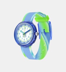Montre Spring has sprung Bleu clair, Blanc FPNP184 Flik Flak