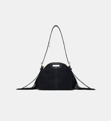 Sac Miss M mini en cuir suède Maje