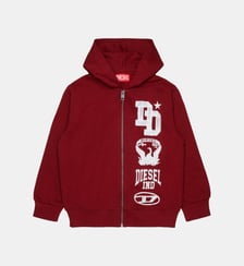 Sweat zippé avec logo Diesel Kids