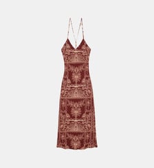 Robe longueur midi ajustée imprimé floral RIBAY La Petite Etoile