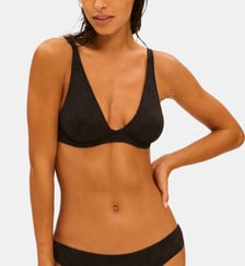 Haut de maillot de bain triangle avec armatures - Noir Simone Pérèle