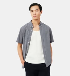 Chemise à carreaux popeline légère regular fit Lacoste
