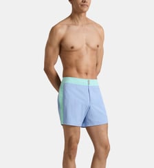 Maillot de bain court stretch ceinture plate color Block Vilebrequin