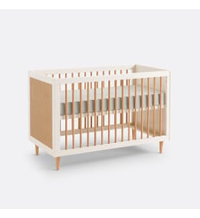 Lit bébé cannage avec sommier réglable La Redoute Interieurs