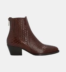Boots esra - cuir imprimé façon animalier Colisée Paris