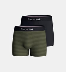 Lot de 2 boxers unis en coton Eden Park