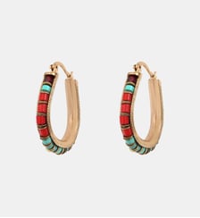 Boucles d'oreilles fines créoles   - Ninon Satellite