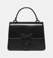 Petit sac à main mini love bag one light à anse supérieure en cuir brillant Pinko