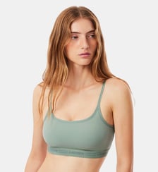 Brassière microfibre bande festonnée Lacoste
