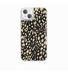 Coque de téléphone glossy léopard avec anneaux pour iPhone 15 La Coque Française