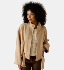 Manteau col montant uni NAELA La Petite Etoile