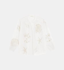 Blouse manches longues col v imprimé broderie BOLIANE La Petite Etoile