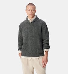 Pull col châle tricot Ikks