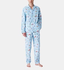 Pyjama boutonné en Pilou des Vosges - Noël en altitude Arthur