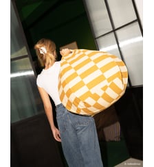 Pouf rond à rayures - taille enfant - Vibes Nobodinoz