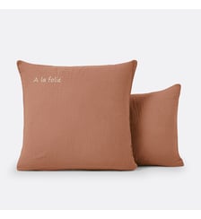 Taie d'oreiller personnalisée gaze de coton La Redoute Interieurs