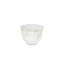 Set of 2 Porcelain Tea & Coffee Cups Gold Finish - MALMAISON IMPÉRIALE Christofle