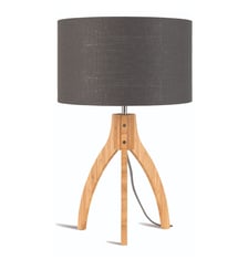 Lampe de table Annapurna - Gris Foncé/Bambou - Ø36cm Good&Mojo