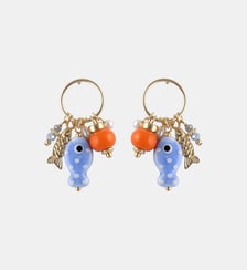 Boucles d'oreilles charms poisson céramique Balaboosté