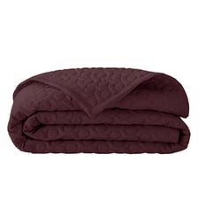 Couvre lit uni matelassé en satin de coton bio, POESIE Alexandre Turpault