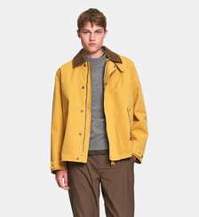 Blouson field jacket coupe droite col velours déperlant Aigle