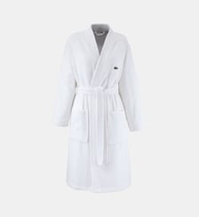 Peignoir de bain long en coton Lacoste Home